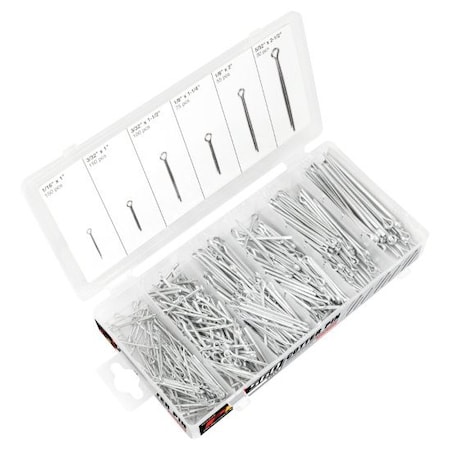 560-Pc Cotter Pin Assortment Hdwr Kit-Cotter,W5205