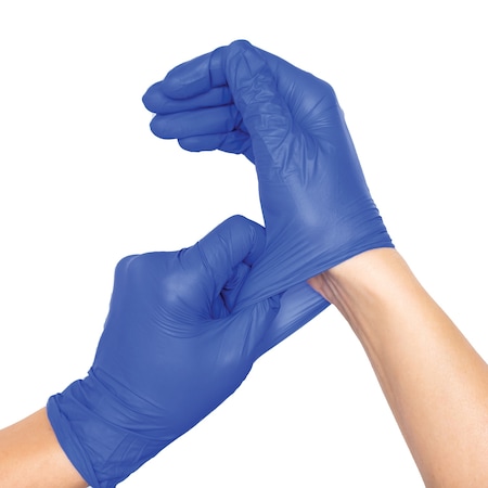 Sysco Nitrile Food Service Gloves,  100 Count (Medium,  Blue) 2306753