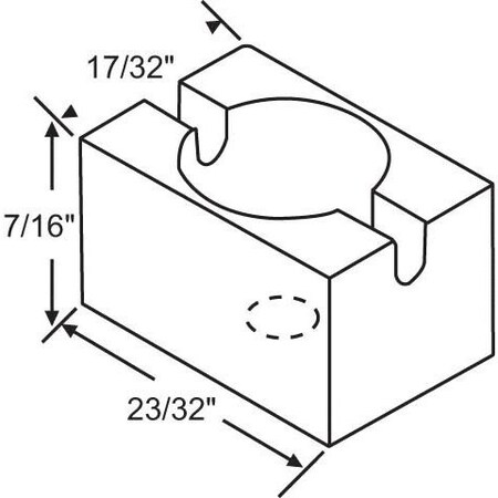 Window Guide Block Strybuc Sliding Window Guide Block 900-5571 | Zoro