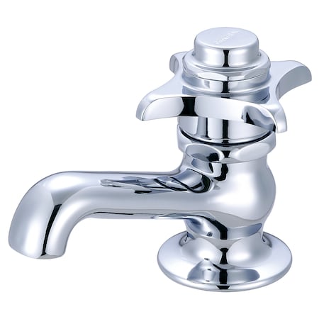 Chrome Central Brass 0255 Style Self-Closing Basin Faucet Chrome Central Brass 0255 Style Self-Closing Basin Faucet