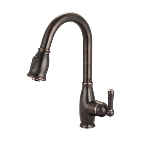 Olympia Faucets Single Handle Pull-Down Kitchen Faucet, Compression ...