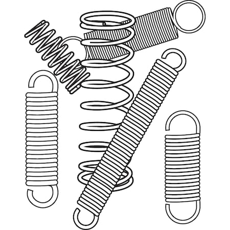 Small Extension & Compression Springs Enkay 464 101 Pc Spring Assortment