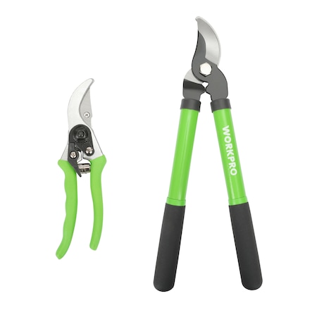 WORKPRO W115010 Limb and Branch Pruner Tool Set, Heat-Treated Steel 2 Piece