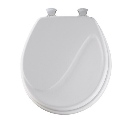 Mayfair Toilet Seat Rnd Wd Wave White 24EC-000 | Zoro