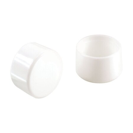 Shepherd Clear Furniture Leg Tips - 3/4 Inch Round Plastic Floor Protectors (4 Pack)