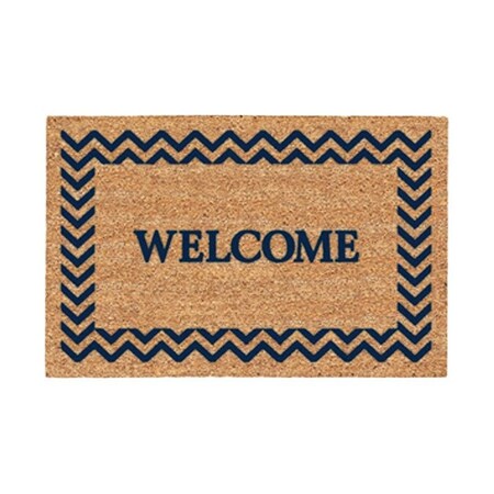 Decoir MAT COIR CHEV/WELC18X30 in. 77FLCWB830 | Zoro