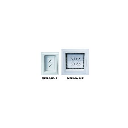Fastcap Trim Fastcap Electrial Trim Ring Single White ETR-SINGLE WH | Zoro