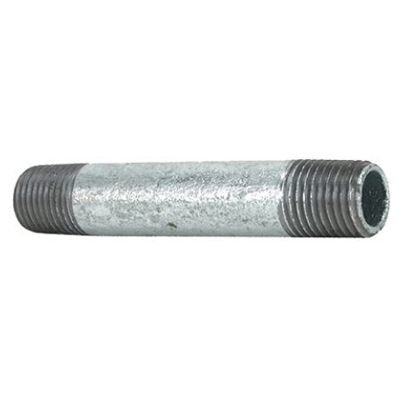 Galvanizing Pipe Thread Galvanized Steel Pipe 1/4x8 Inch Nipple - Right Hand Threads Standard ...