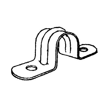 H20-011 PIPE HANGER STRAP PERFORATED 3/4IN PIPE GALV