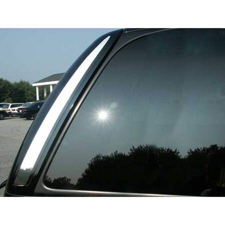 Qaa Stainless Rear Window Exterior Trim 2Pc Fits 2002-2006 Cadillac ...