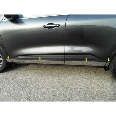 Qaa Stainless Steel Rocker Panel Exterior Trim 8Pc Fits 2020-2024 Ford ...