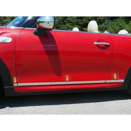 Mini Rocker Panel Qaa SS Rocker Panel Exterior Trim 6Pc Fits Mini Cooper 2018-2024, 3 ...