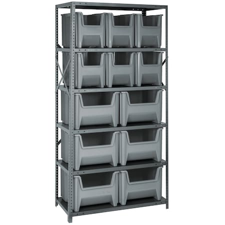 Humpy Storage Quantum Storage Systems Giant Open Hopper Storage Unit QSBU-600800GY | Zoro