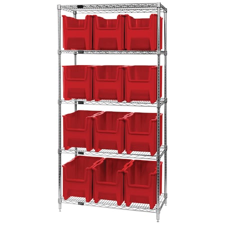 Quantum Storage Systems Giant Stack Container Wire Shelving Systems WR5 ...