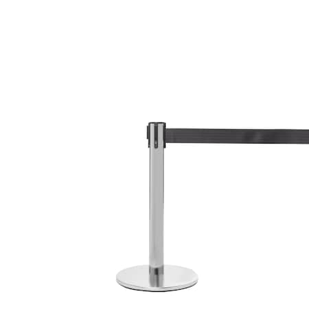 Queue Solutions QueuePro Mini 250, Satin Stainless, 13' Yellow Belt ...