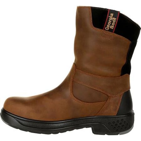 SIZE 5 U POWER HOOK & LOOP STRAP SLIP ON BLACK LEATHER SAFETY TOE CAP WORK BOOTS SIZE 5 U POWER HOOK & LOOP STRAP SLIP ON BLACK LEATHER SAFETY TOE CAP WORK BOOTS