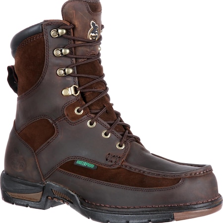 Georgia Boot Athens Men's Waterproof 8-in. Work Boots (Brown) - 13 Wide