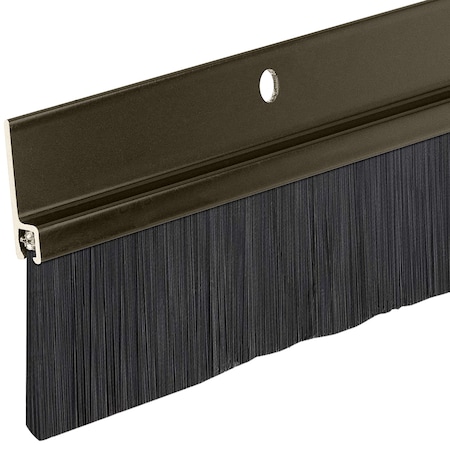 Randall 4' Brown Aluminum Brush Door Sweep For Gap Up To 2" 4 FT BS-330 ...