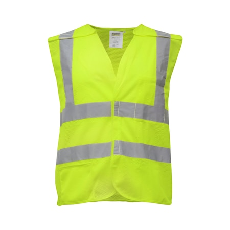 Refrigiwear Hivis Breakaway Mesh Safety Vest Hv Lime XLg 0197RHVLXLG