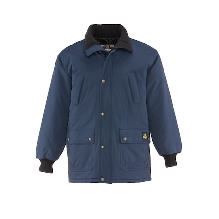 Refrigiwear Men's Chillbreaker Parka, Polyester, Zipper with Storm Flap, Navy, XL 0442RNAVXLG