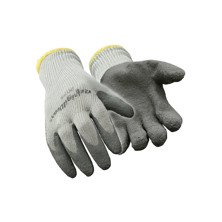 Refrigiwear Coated Cold Protection Gloves, Latex Palm, Brushed Terry Lining, Gray, L 0207RGRALAR