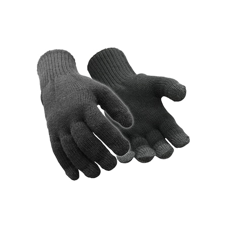 Refrigiwear Thermal Touchscreen Glove, Acrylic Palm, Brushed Microfiber Lining, Black, S/M 0237RSLVSMD