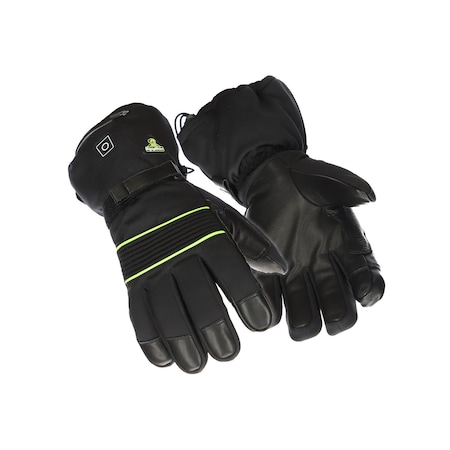 Refrigiwear Heated Cold Protection Gloves, Soft Grain Leather Palm, Tricot Lining, Black, M 2890RBLKMED