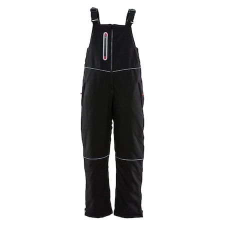 Refrigiwear Women's Insulated Bib Overalls, Polyester, Black, S 7123RBLKSML
