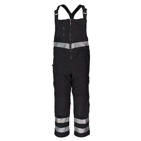 Refrigiwear ChillShield Bib Overalls, Polyester, Black, XXL 7495RBLK2XLL2