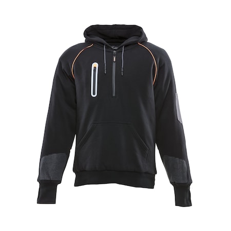 Refrigiwear Polarforce Sweatshirt Black Lar 8440RBLKLAR