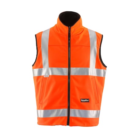 Refrigiwear Hivis Reversible Softshell Vest Hv Orangel2 XLg 9499RHVOXLGL2