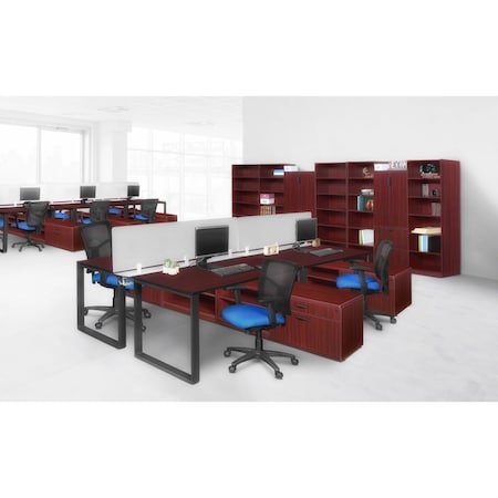 Regency Structure Benching Systems, 130 D X 29 H, Mahogany, Wood, Metal ...