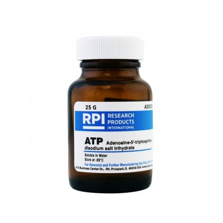 Rpi ATP [Adenosine-5'-triphosphate, disodium salt trihydrate], 25 G ...