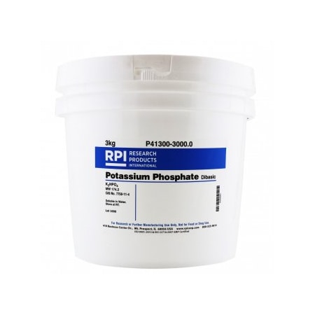 Rpi Potassium Phosphate, Dibasic, 3 KG P41300-3000.0 | Zoro