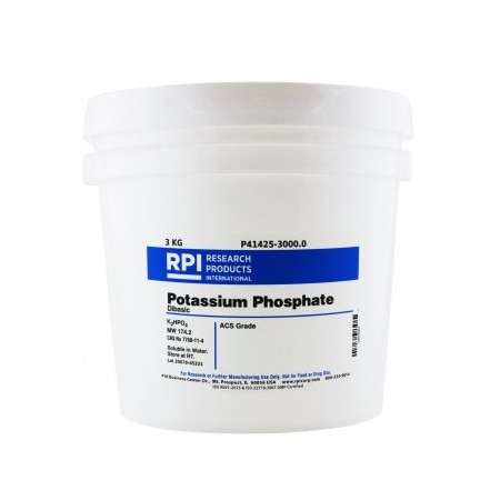 Rpi Potassium Phosphate, Dibasic, Anhydrous, 3 KG P41425-3000.0 | Zoro