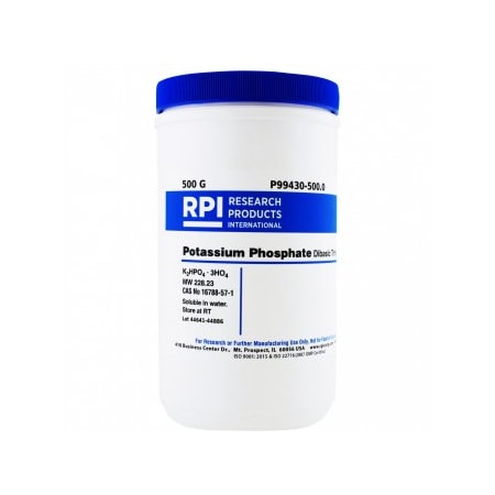 Rpi Potassium Phosphate Dibasic Trihydrate, 500 G P99430-500.0 | Zoro