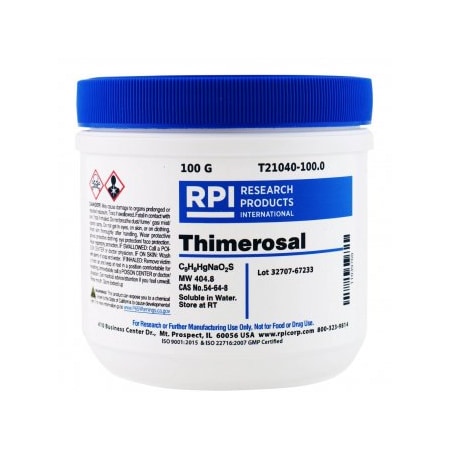 Thimerosal Color Rpi Thimerosal, 100 G T21040-100.0 | Zoro