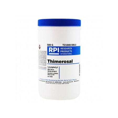 Thimerosal Color Rpi Thimerosal, 500 G T21040-500.0 | Zoro