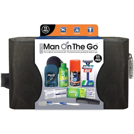 Man On The Go 11 Piece Travel Kit