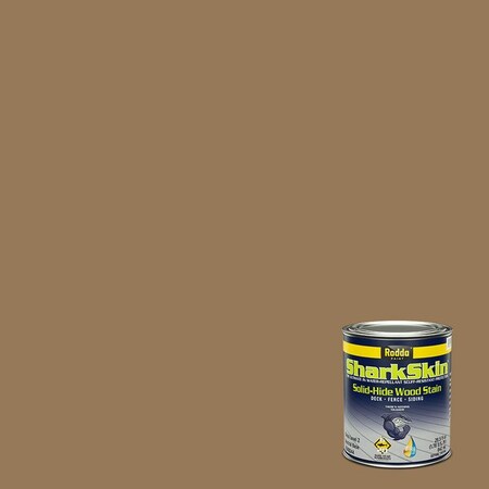 Rodda Paint SharkSkin Deck and Siding Solid Wood Stain, 1 Quart, Flax ...