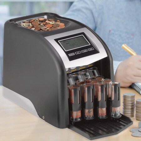 Royal Sovereign Four Row Electric Coin Counter/Sorter with Patented ...