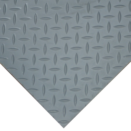 Goodyear Goodyear Diamond-Plate Rubber Flooring -- 3.5mm x 36" x 8ft - Dark Gray 03-271-36-DG-08