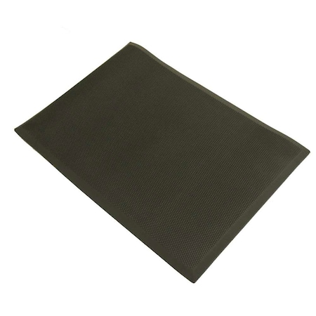 Rubber-Cal Antifatigue Mat, 3 ft. L x 2 ft. W, 3/4 in Thickness, Rubber, Black 03-231-100-BK-23