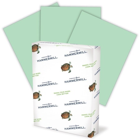 Hammermill Colored Paper, 20lb Green Copy Paper, 8.5x11, 1 Ream, 500 Sheets