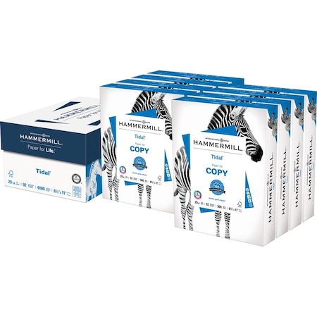 Hammermill Printer Paper, 20lb Tidal, 92 Bright, 8.5x11, 8 Ream, 4000 Sheets