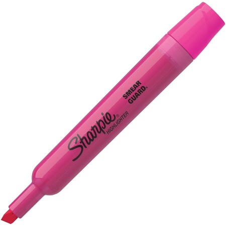 Pink Chisel Point Sharpie Sharpie Accent Highlighter, Chisel Point, Fluorescent Pink 12PK ...