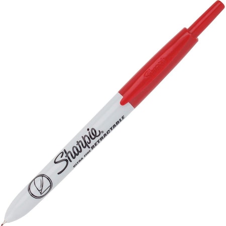 Sharpie Markers, Retractable, Ultra Fine, Red PK SAN1735791 | Zoro