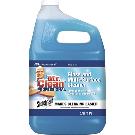 Mr. Clean Glass/Multisurface Cleaner, Scotchgard, 1 Gallon, Blue, PK 2 ...