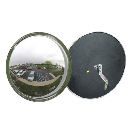 Se-Kure 18" Half Dome Security Mirror - Shatterproof Acrylic Wall/Ceiling Mount With 180° View