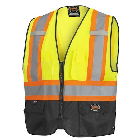 Pioneer Solid Vest w/Black Bottom, Green, Large V1020161U-L/XL | Zoro